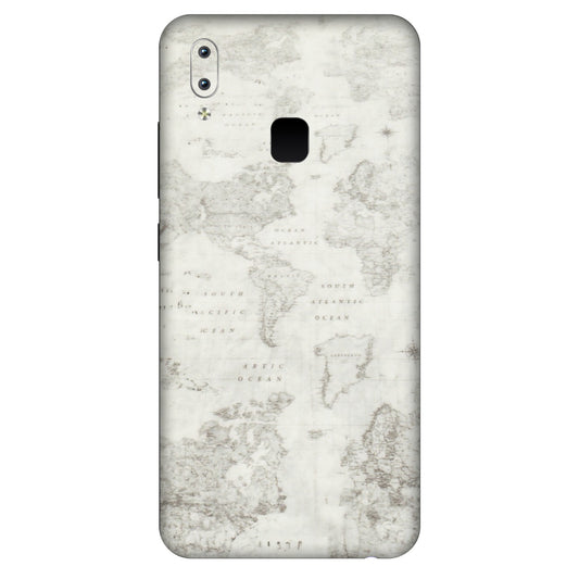 VIVO Y Series Phone Skins (All Models) - World Travel Map - Transparent Finish (T-04) Vivo Y95