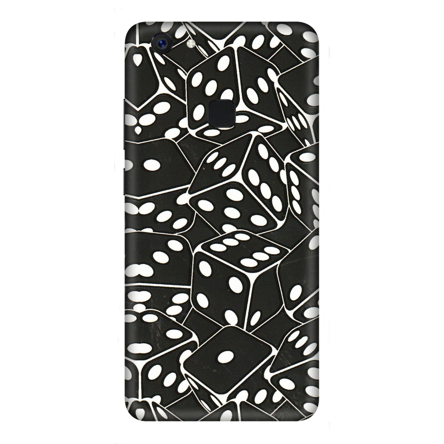 VIVO Z/V/X/T/U/S Series Phone Skins (All Models) - Big Black Dices - 3D Embossed Finish (L-106) Vivo Z10