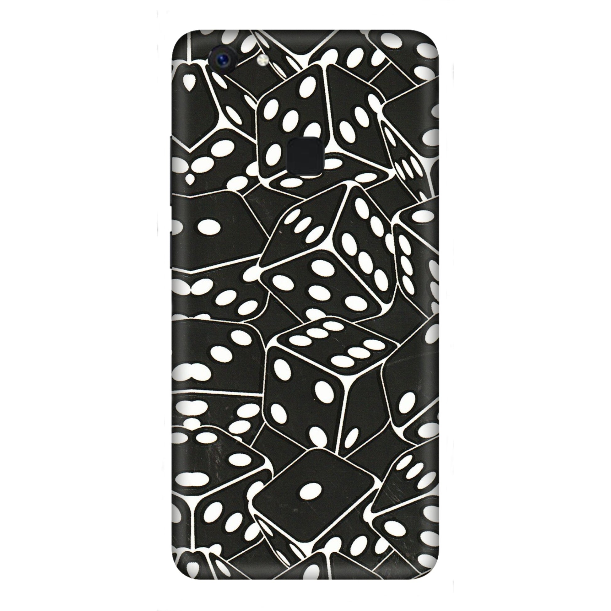 VIVO Z/V/X/T/U/S Series Phone Skins (All Models) - Big Black Dices - 3D Embossed Finish (L-106) Vivo Z10