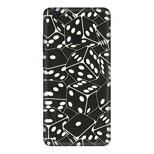 VIVO Z/V/X/T/U/S Series Phone Skins (All Models) - Big Black Dices - 3D Embossed Finish (L-106) Vivo Z10