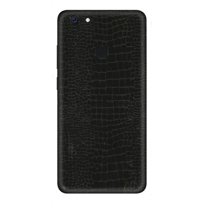 VIVO Z/V/X/T/U/S Series Phone Skins (All Models) - Snake Leather Black - 3D Embossed Finish (L-107) Vivo Z10