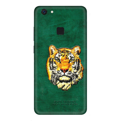 VIVO Z/V/X/T/U/S Series Phone Skins (All Models) - Leather Feel Tiger - 3D Embossed Finish (L-111) Vivo Z10