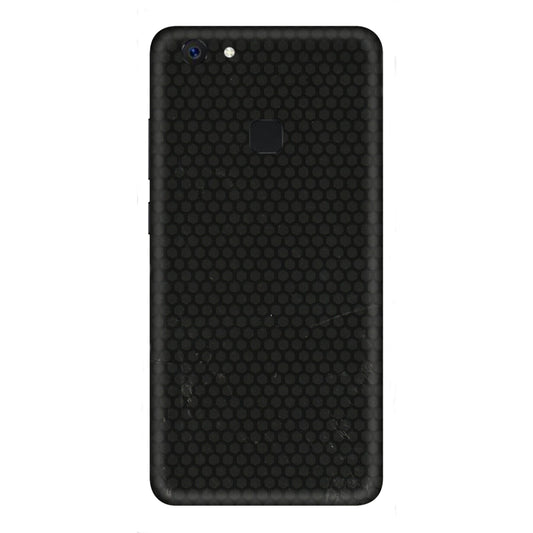 VIVO Z/V/X/T/U/S Series Phone Skins (All Models) - Black honeycomb - 3D Embossed Finish (L-114) Vivo Z10