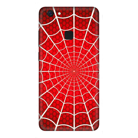 VIVO Z/V/X/T/U/S Series Phone Skins (All Models) - Classic Spidey Web - 3D Embossed Finish (L-115) Vivo Z10