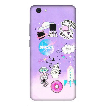VIVO Z/V/X/T/U/S Series Phone Skins (All Models) - I Need My Nasa Skin - 3D Embossed Finish (L-149) Vivo Z10