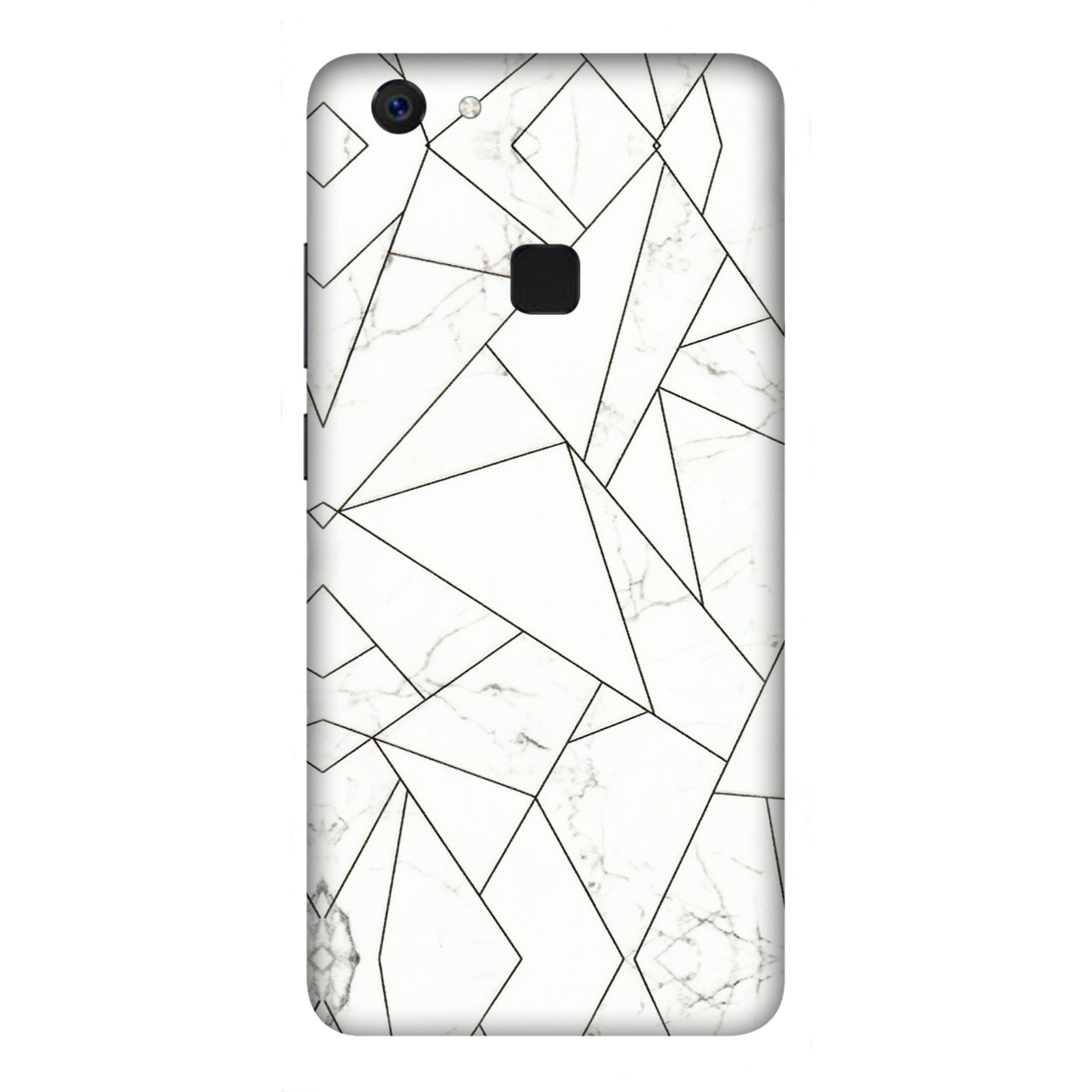VIVO Z/V/X/T/U/S Series Phone Skins (All Models) - Luxury White Marble Effect - 3D Embossed Finish (L-168) Vivo Z10