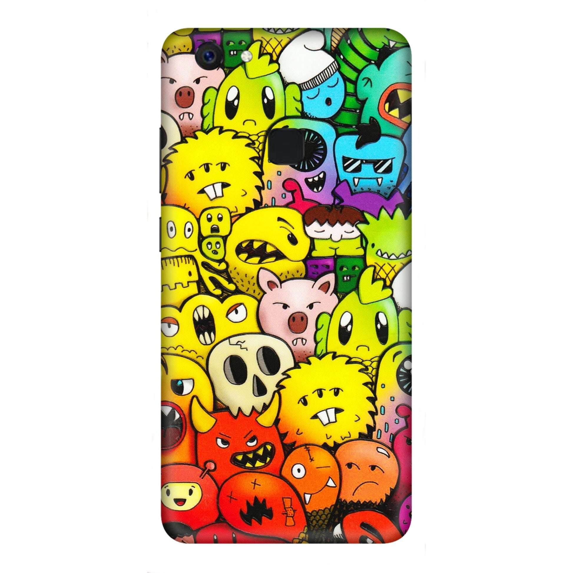 VIVO Z/V/X/T/U/S Series Phone Skins (All Models) - Angry Funkies - 3D Embossed Finish (L-169) Vivo Z10