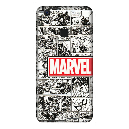 VIVO Z/V/X/T/U/S Series Phone Skins (All Models) - Marvel Comic - 3D Embossed Finish (L-171) Vivo Z10