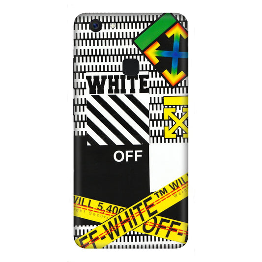 VIVO Z/V/X/T/U/S Series Phone Skins (All Models) - White Off Abstract - 3D Embossed Finish (L-172) Vivo Z10