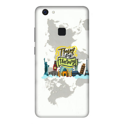 VIVO Z/V/X/T/U/S Series Phone Skins (All Models) - Travel Therapy - 3D Embossed Finish (L-199) Vivo Z10