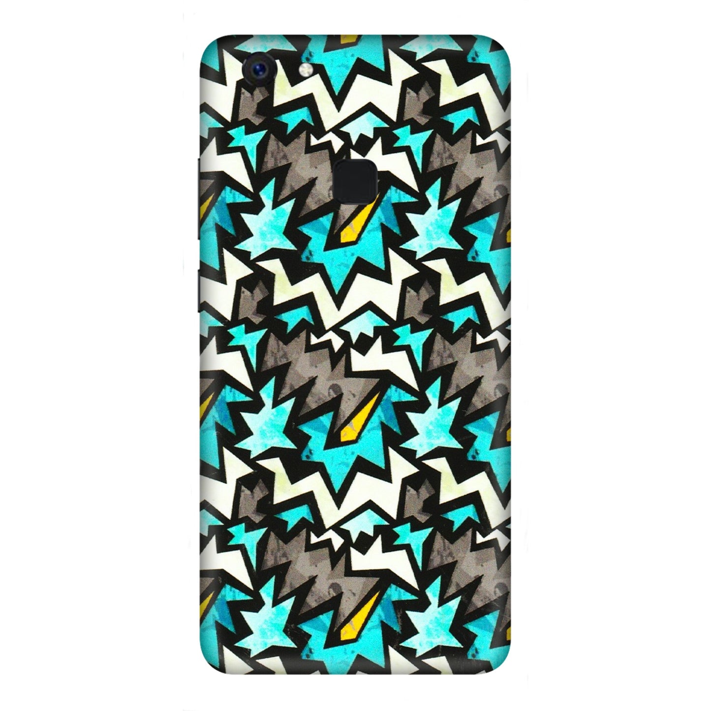 VIVO Z/V/X/T/U/S Series Phone Skins (All Models) - Funky Zig Zag - 3D Embossed Finish (L-223) Vivo Z10