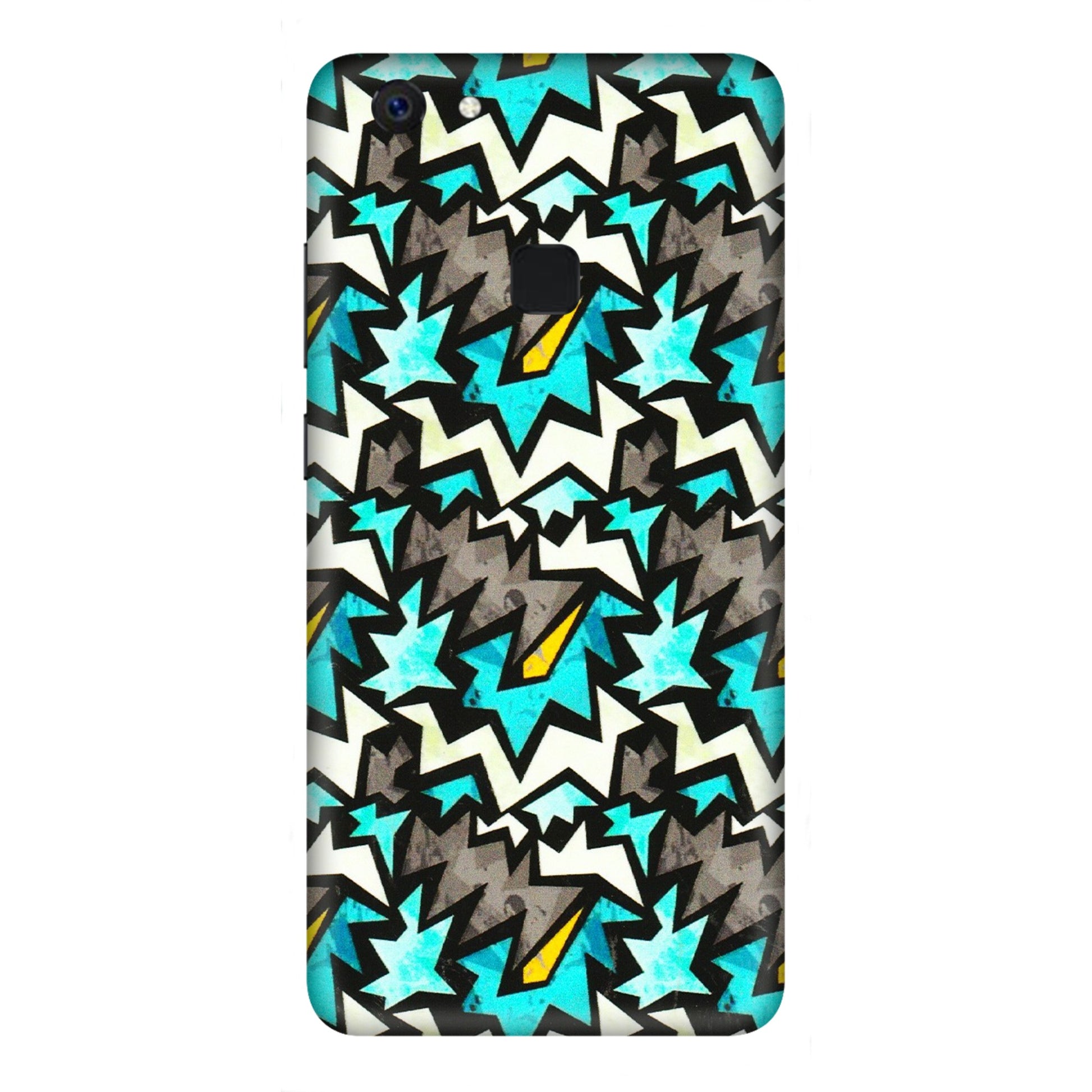 VIVO Z/V/X/T/U/S Series Phone Skins (All Models) - Funky Zig Zag - 3D Embossed Finish (L-223) Vivo Z10