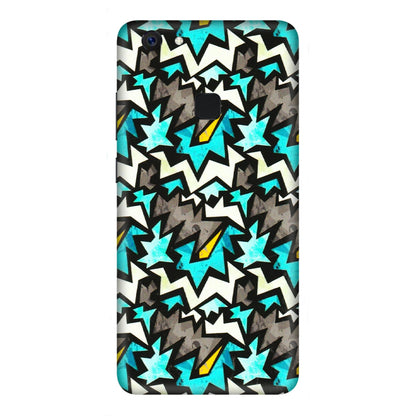 VIVO Z/V/X/T/U/S Series Phone Skins (All Models) - Funky Zig Zag - 3D Embossed Finish (L-223) Vivo Z10