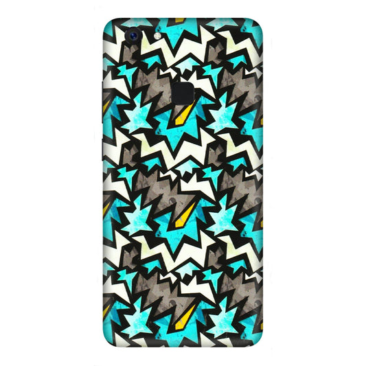 VIVO Z/V/X/T/U/S Series Phone Skins (All Models) - Funky Zig Zag - 3D Embossed Finish (L-223) Vivo Z10