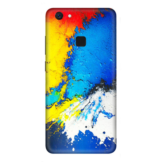 VIVO Z/V/X/T/U/S Series Phone Skins (All Models) - Acrylic Paint Spill - 3D Embossed Finish (L-229) Vivo Z10