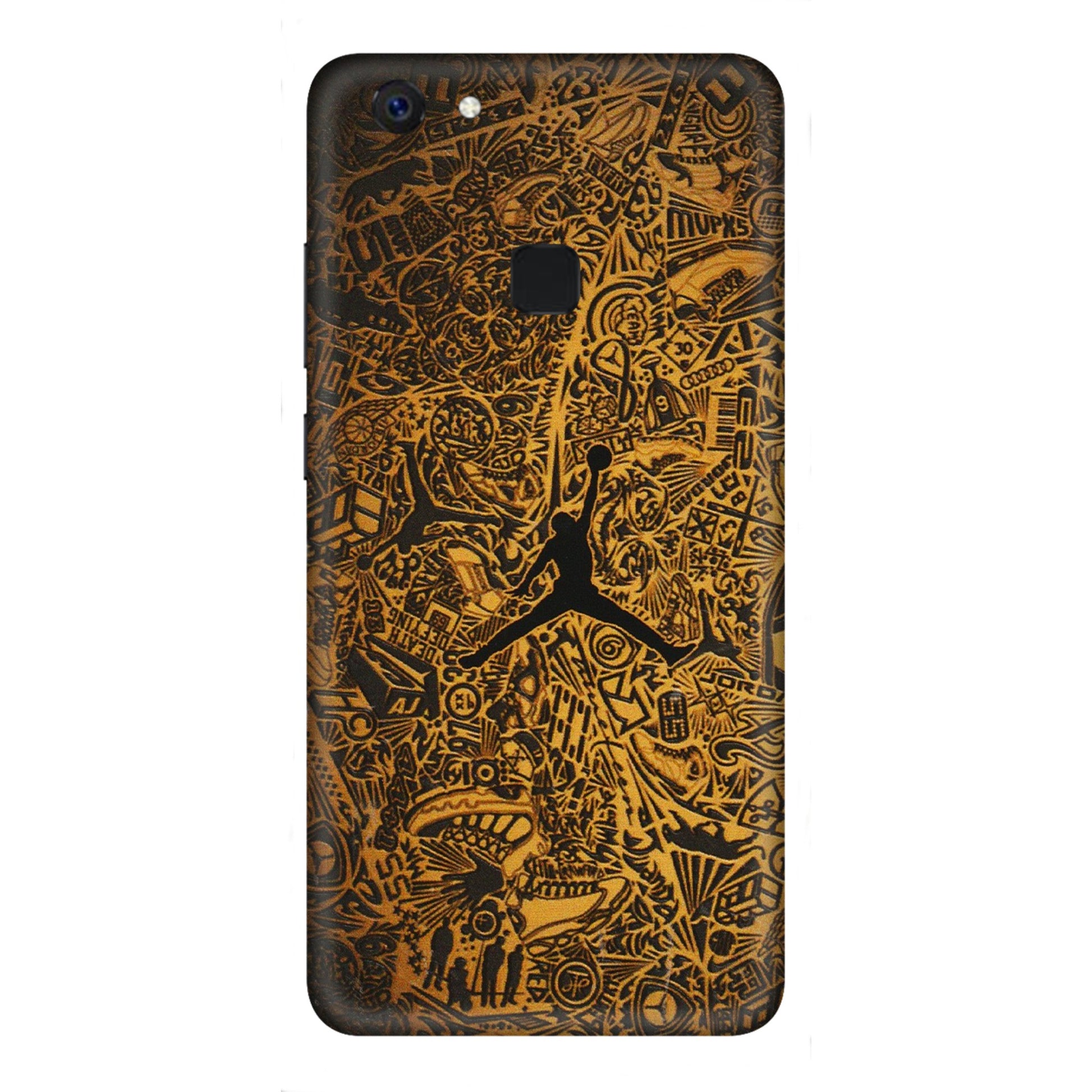 VIVO Z/V/X/T/U/S Series Phone Skins (All Models) - Premium Gold Basketball Player - 3D Embossed Finish (L-236) Vivo Z10