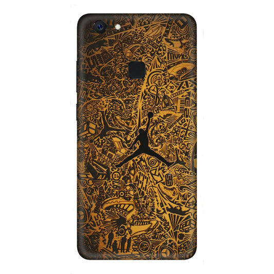 VIVO Z/V/X/T/U/S Series Phone Skins (All Models) - Premium Gold Basketball Player - 3D Embossed Finish (L-236) Vivo Z10