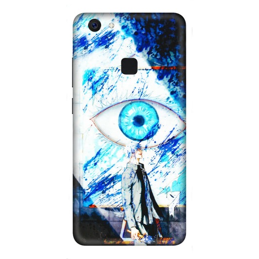 VIVO Z/V/X/T/U/S Series Phone Skins (All Models) - Gojo Satoru evil eye - 3D Embossed Finish (L-239) Vivo Z10