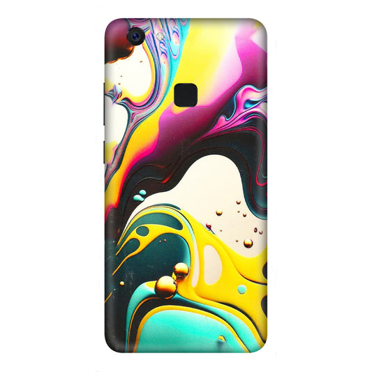 VIVO Z/V/X/T/U/S Series Phone Skins (All Models) - Multicolor Abstract pattern - 3D Embossed Finish (L-254) Vivo Z10