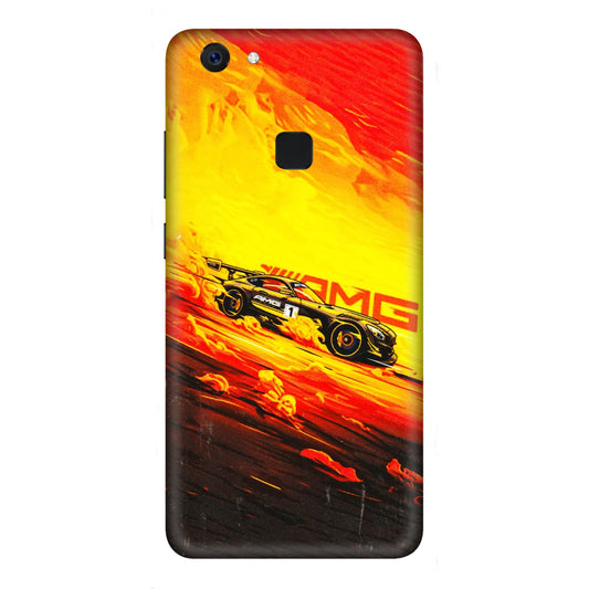 VIVO Z/V/X/T/U/S Series Phone Skins (All Models) - AMG Car Speed Cover - 3D Embossed Finish (L-256) Vivo Z10