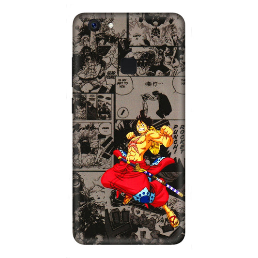 VIVO Z/V/X/T/U/S Series Phone Skins (All Models) - One Piece Rocket Punch Manga - 3D Embossed Finish (L-25) Vivo Z10