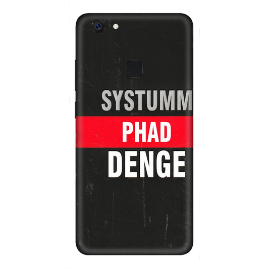 VIVO Z/V/X/T/U/S Series Phone Skins (All Models) - Systumm Phad Denge - 3D Embossed Finish (L-278) Vivo Z10