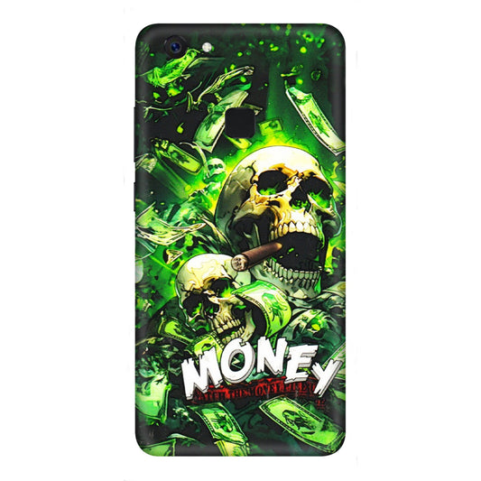 VIVO Z/V/X/T/U/S Series Phone Skins (All Models) - Skull Money - 3D Embossed Finish (L-303) Vivo Z10