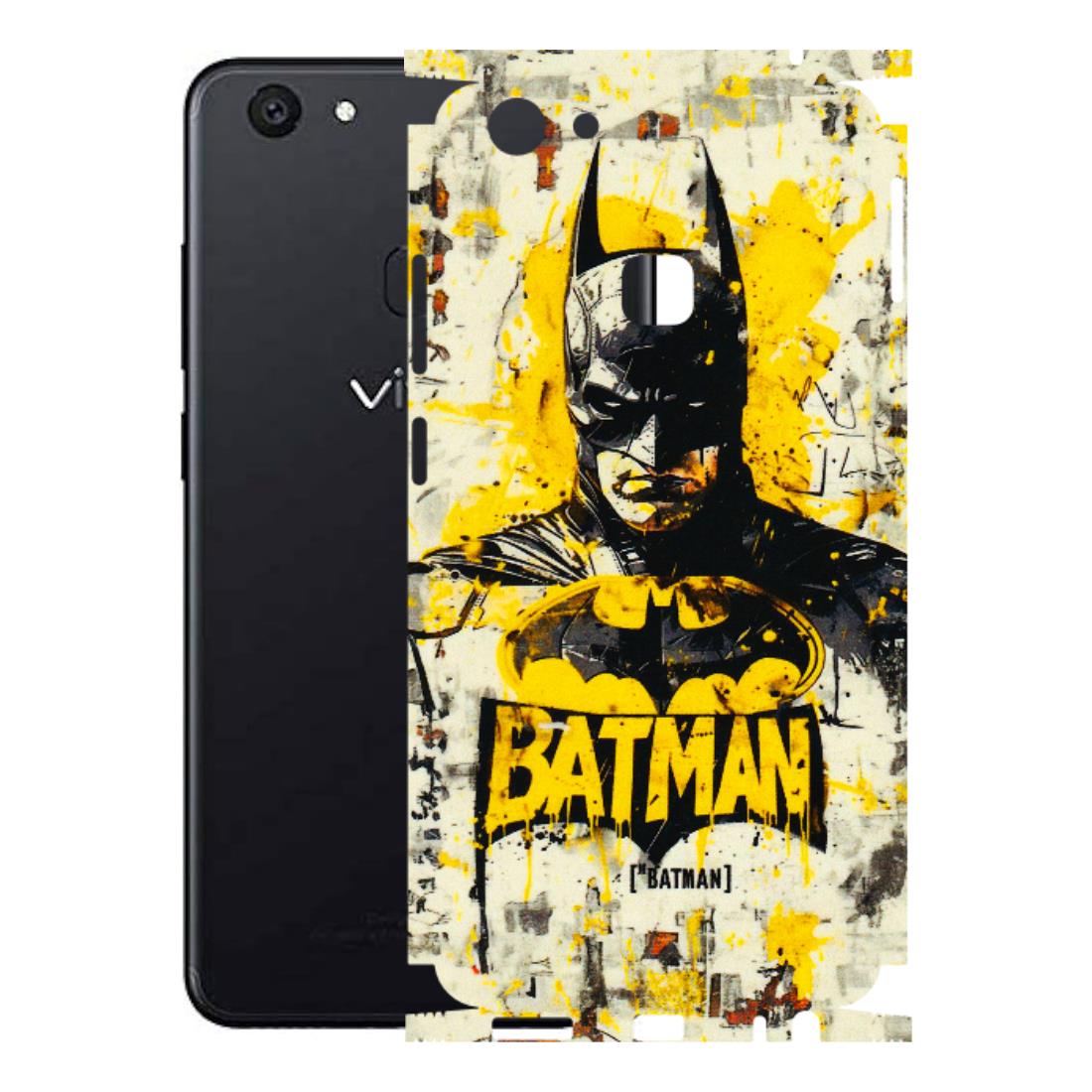 VIVO Z/V/X/T/U/S Series Phone Skins (All Models) - Batman Yellow BT - 3D Embossed Finish (L-304) Vivo Z10
