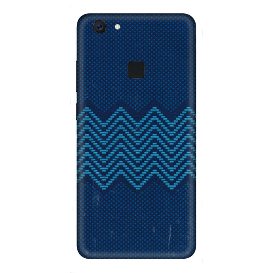 VIVO Z/V/X/T/U/S Series Phone Skins (All Models) - Blue Sober Waves - 3D Embossed Finish (L-306) Vivo Z10