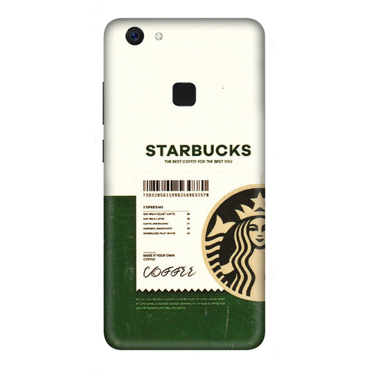VIVO Z/V/X/T/U/S Series Phone Skins (All Models) - Starbucks Barcode - 3D Embossed Finish (L-308) Vivo Z10
