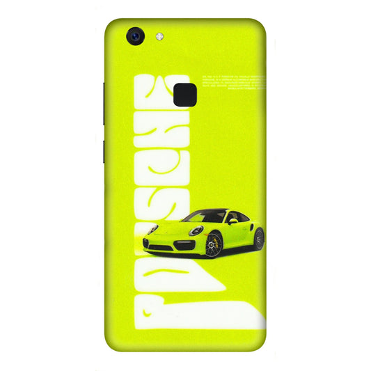 VIVO Z/V/X/T/U/S Series Phone Skins (All Models) - Lime Green Porche - 3D Embossed Finish (L-30) Vivo Z10