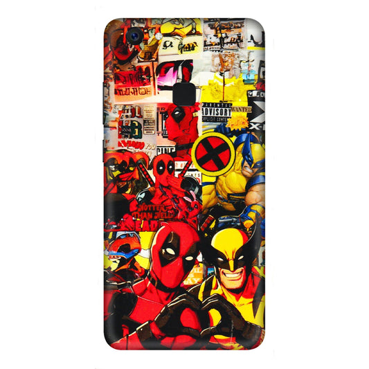 VIVO Z/V/X/T/U/S Series Phone Skins (All Models) - Spidy Wolverine - 3D Embossed Finish (L-310) Vivo Z10