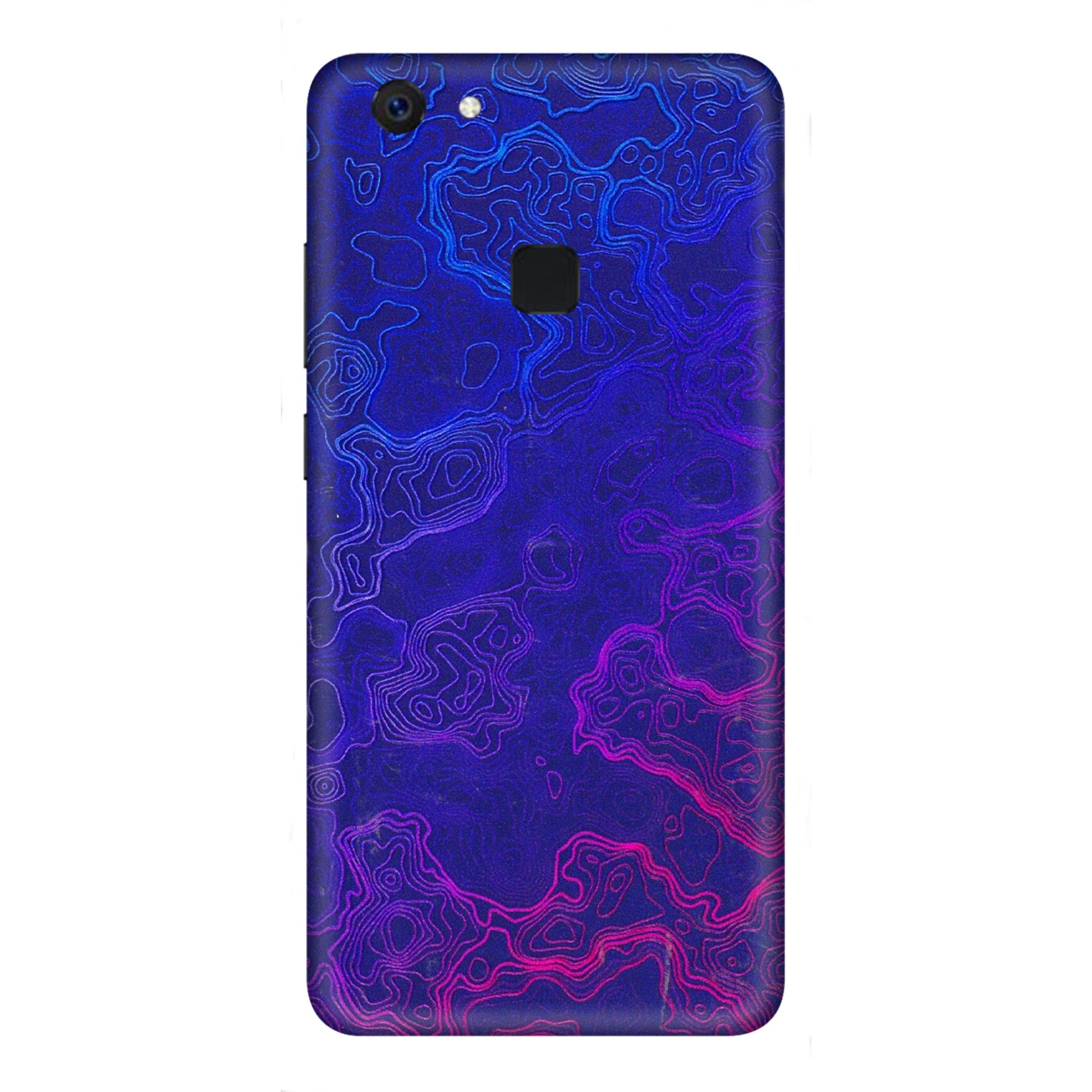 VIVO Z/V/X/T/U/S Series Phone Skins (All Models) - Purple Ripples Swirl - 3D Embossed Finish (L-314) Vivo Z10