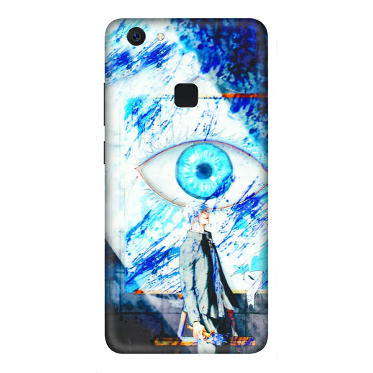 VIVO Z/V/X/T/U/S Series Phone Skins (All Models) - Anime Sea Blue Eye - 3D Embossed Finish (L-318) Vivo Z10