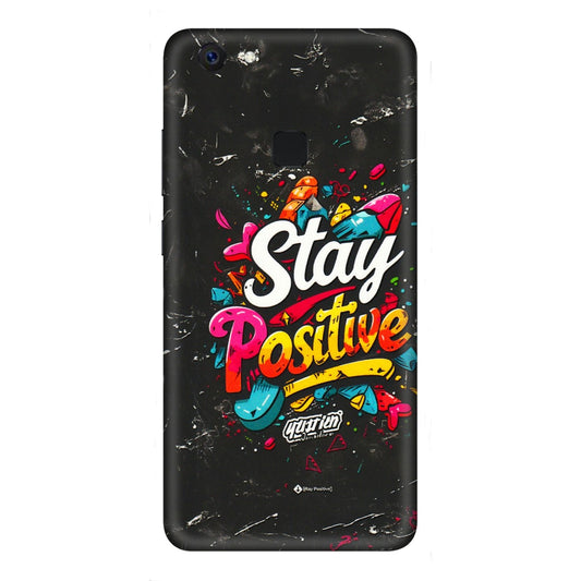 VIVO Z/V/X/T/U/S Series Phone Skins (All Models) - Stay Positive Black - 3D Embossed Finish (L-31) Vivo Z10