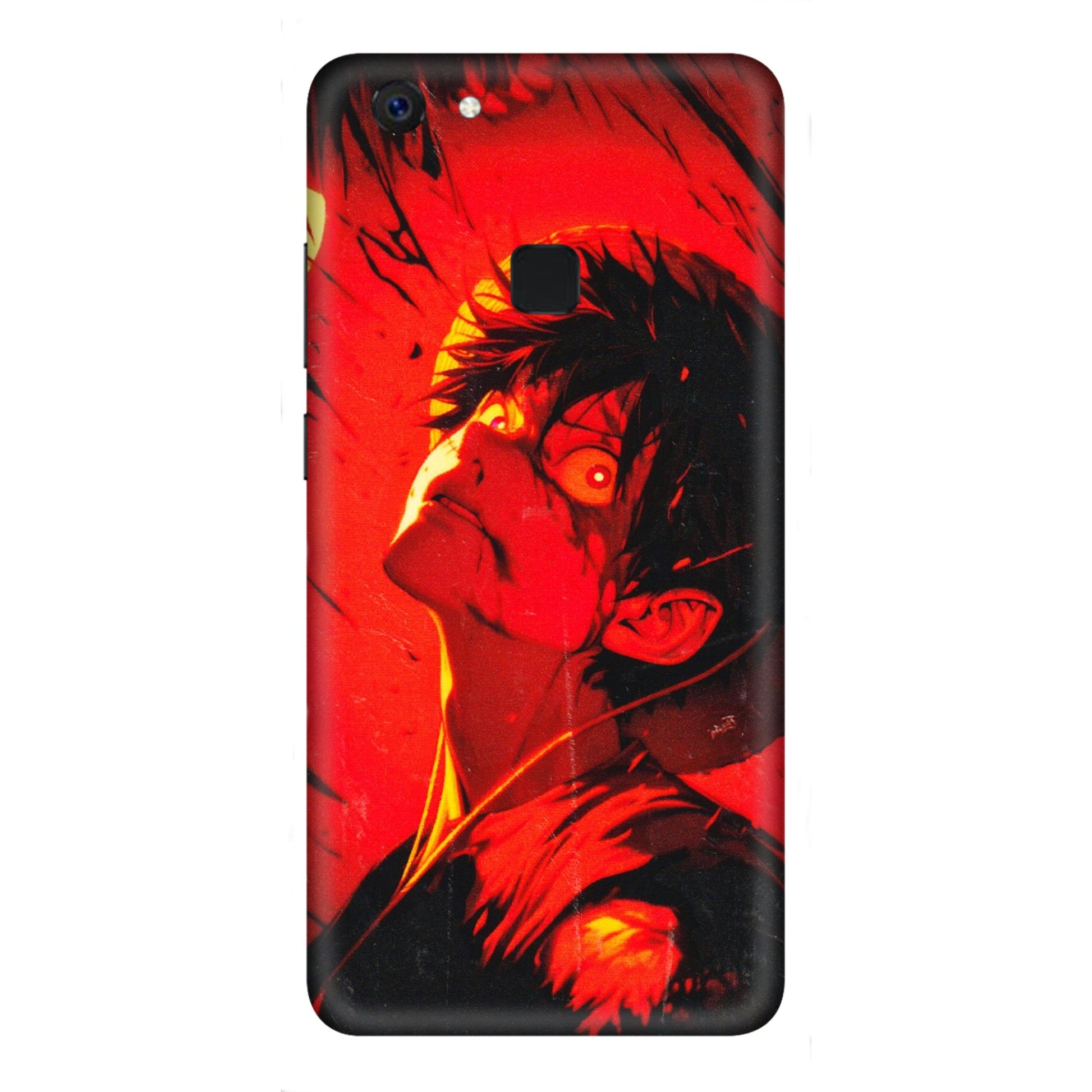 VIVO Z/V/X/T/U/S Series Phone Skins (All Models) - D.Luffy Power Up One Piece Anime - 3D Embossed Finish (L-326) Vivo Z10