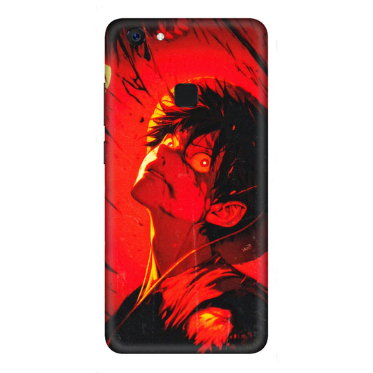 VIVO Z/V/X/T/U/S Series Phone Skins (All Models) - D.Luffy Power Up One Piece Anime - 3D Embossed Finish (L-326) Vivo Z10