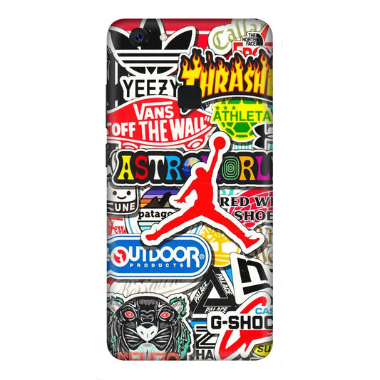 VIVO Z/V/X/T/U/S Series Phone Skins (All Models) - Multi Brands Sticker Graffiti - 3D Embossed Finish (L-37) Vivo Z10