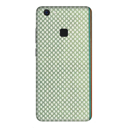 VIVO Z/V/X/T/U/S Series Phone Skins (All Models) - Gucci Fabric Pattern - 3D Embossed Finish (L-73) Vivo Z10