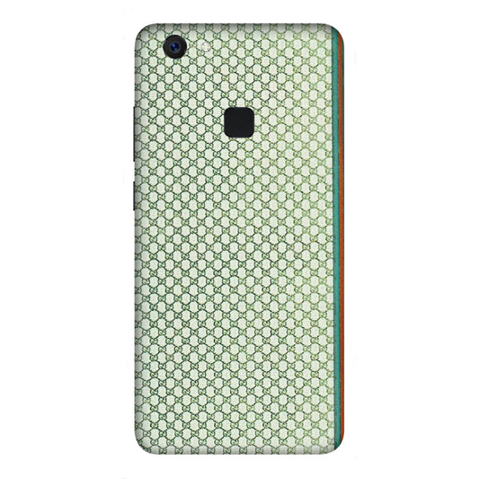 VIVO Z/V/X/T/U/S Series Phone Skins (All Models) - Gucci Fabric Pattern - 3D Embossed Finish (L-73) Vivo Z10