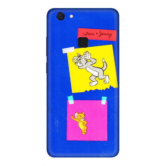 VIVO Z/V/X/T/U/S Series Phone Skins (All Models) - Tom N Jerry Sticky Notes - 3D Embossed Finish (L-88) Vivo Z10