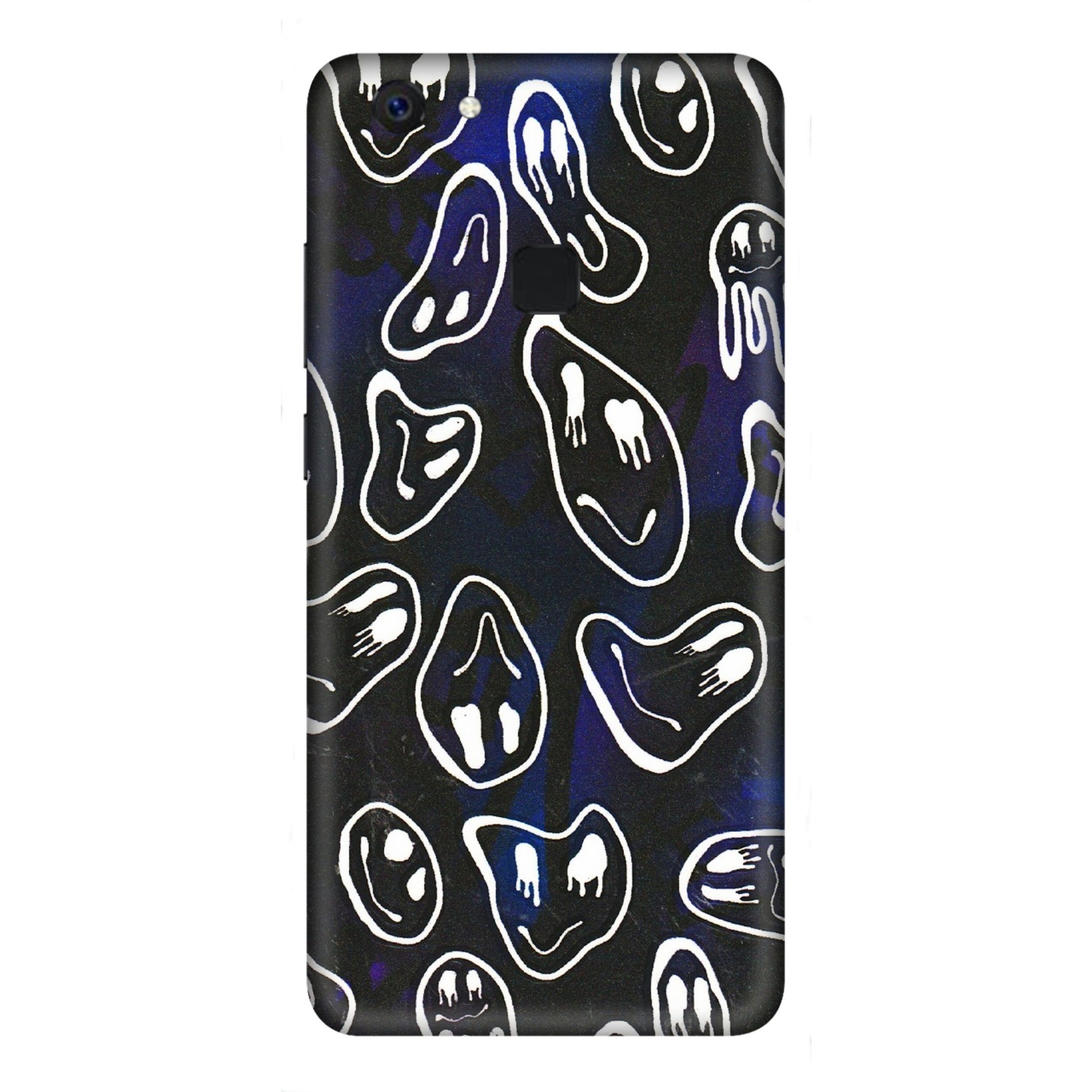 VIVO Z/V/X/T/U/S Series Phone Skins (All Models) - Distorted Smileys - 3D Embossed Finish (L-92) Vivo Z10