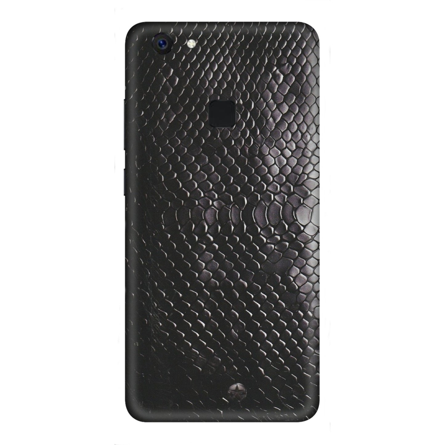 VIVO Z/V/X/T/U/S Series Phone Skins (All Models) - Black Snack Leather - Matte Finish (M-147) Vivo Z10