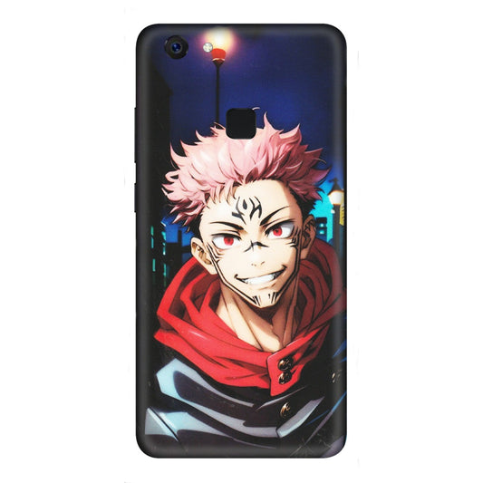 VIVO Z/V/X/T/U/S Series Phone Skins (All Models) - Yuji Itadori Funny Face Anime - Matte Finish (M-152) Vivo Z10