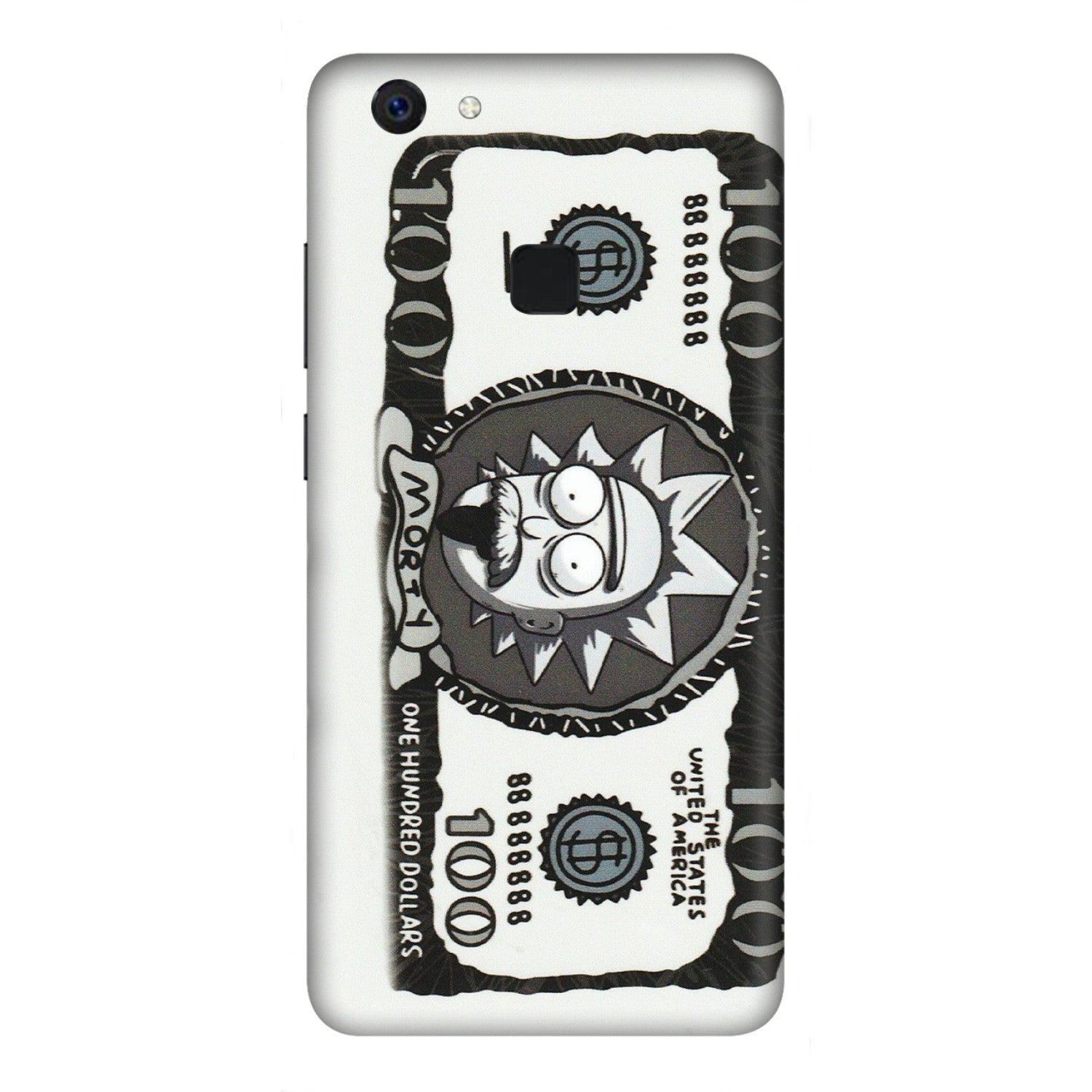VIVO Z/V/X/T/U/S Series Phone Skins (All Models) - Rick And Morty Hundred Dollar Anime - Matte Finish (M-161) Vivo Z10