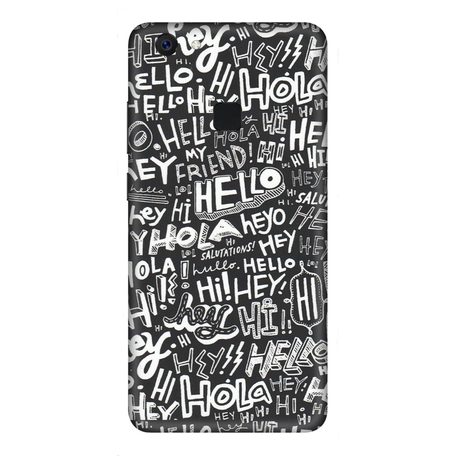 VIVO Z/V/X/T/U/S Series Phone Skins (All Models) - Hi Hello Doodles - Matte Finish (M-25) Vivo Z10
