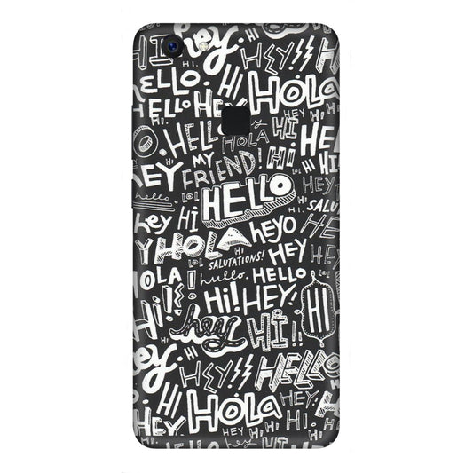 VIVO Z/V/X/T/U/S Series Phone Skins (All Models) - Hi Hello Doodles - Matte Finish (M-25) Vivo Z10