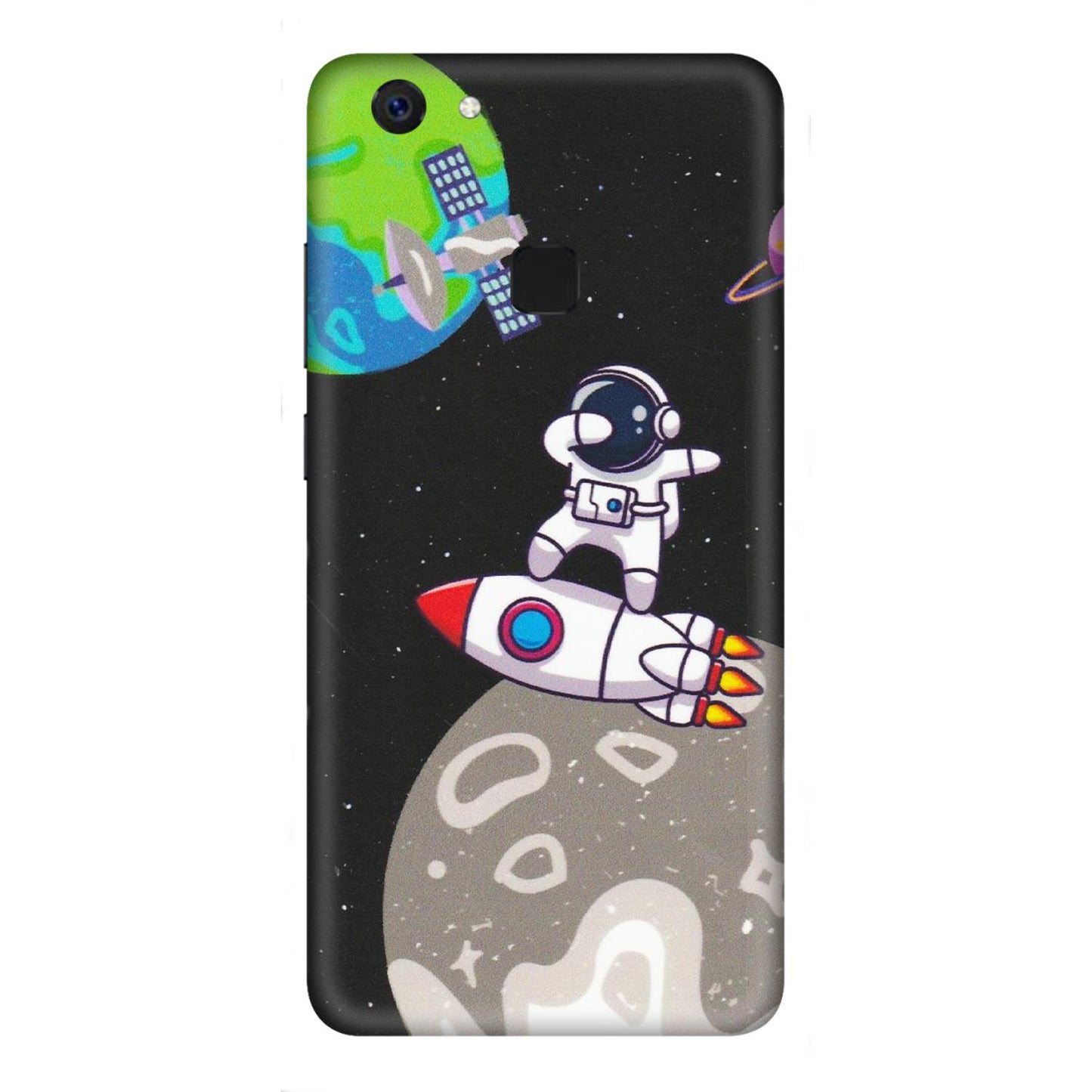 VIVO Z/V/X/T/U/S Series Phone Skins (All Models) - Astronaut Vibing Toon Running - Matte Finish (M-39) Vivo Z10