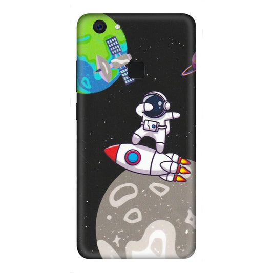 VIVO Z/V/X/T/U/S Series Phone Skins (All Models) - Astronaut Vibing Toon Running - Matte Finish (M-39) Vivo Z10