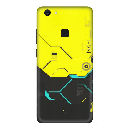VIVO Z/V/X/T/U/S Series Phone Skins (All Models) - Black Yellow Technica - Matte Finish (M-53) Vivo Z10